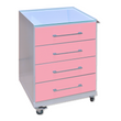 Mobile table-cabinet (200+ colors) made to order