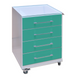 Mobile table-cabinet (200+ colors) made to order