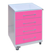 Mobile table-cabinet (200+ colors) made to order