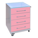 Mobile table-cabinet (200+ colors) made to order