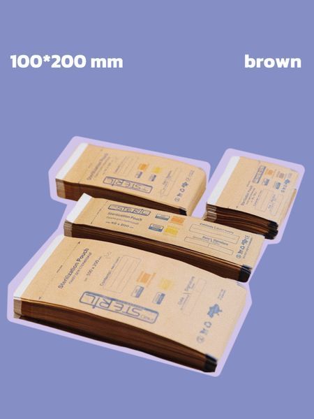 Kraft bags 100*200 mm (brown)